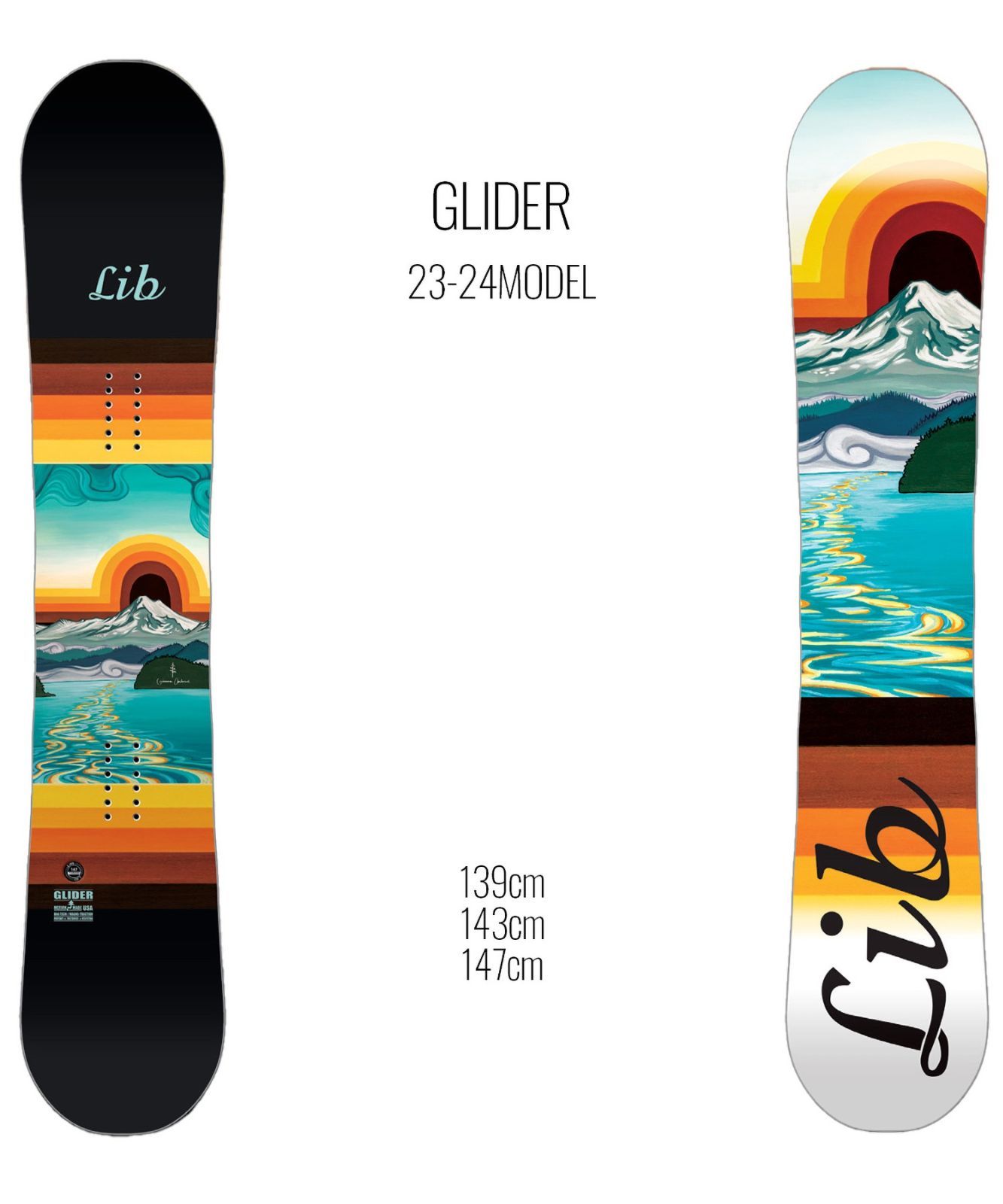 スノーボード 板 メンズ LIBTECH リブテック GLIDER 23-24モデル ムラサキスポーツ KK B24