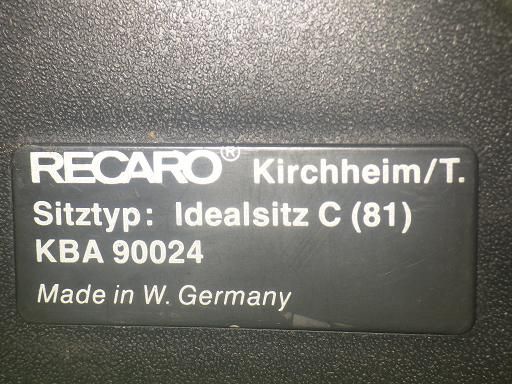 レカロ レザーシート Idealsitz C 81 1脚 FFCRYSTALESIA_COM