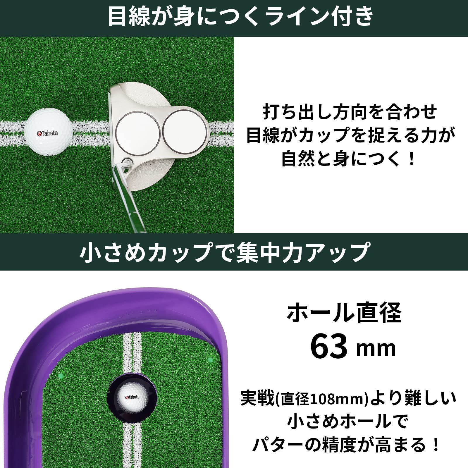 Tabata(タバタ) ゴルフ練習パターマット リバウンドパターマット(高速