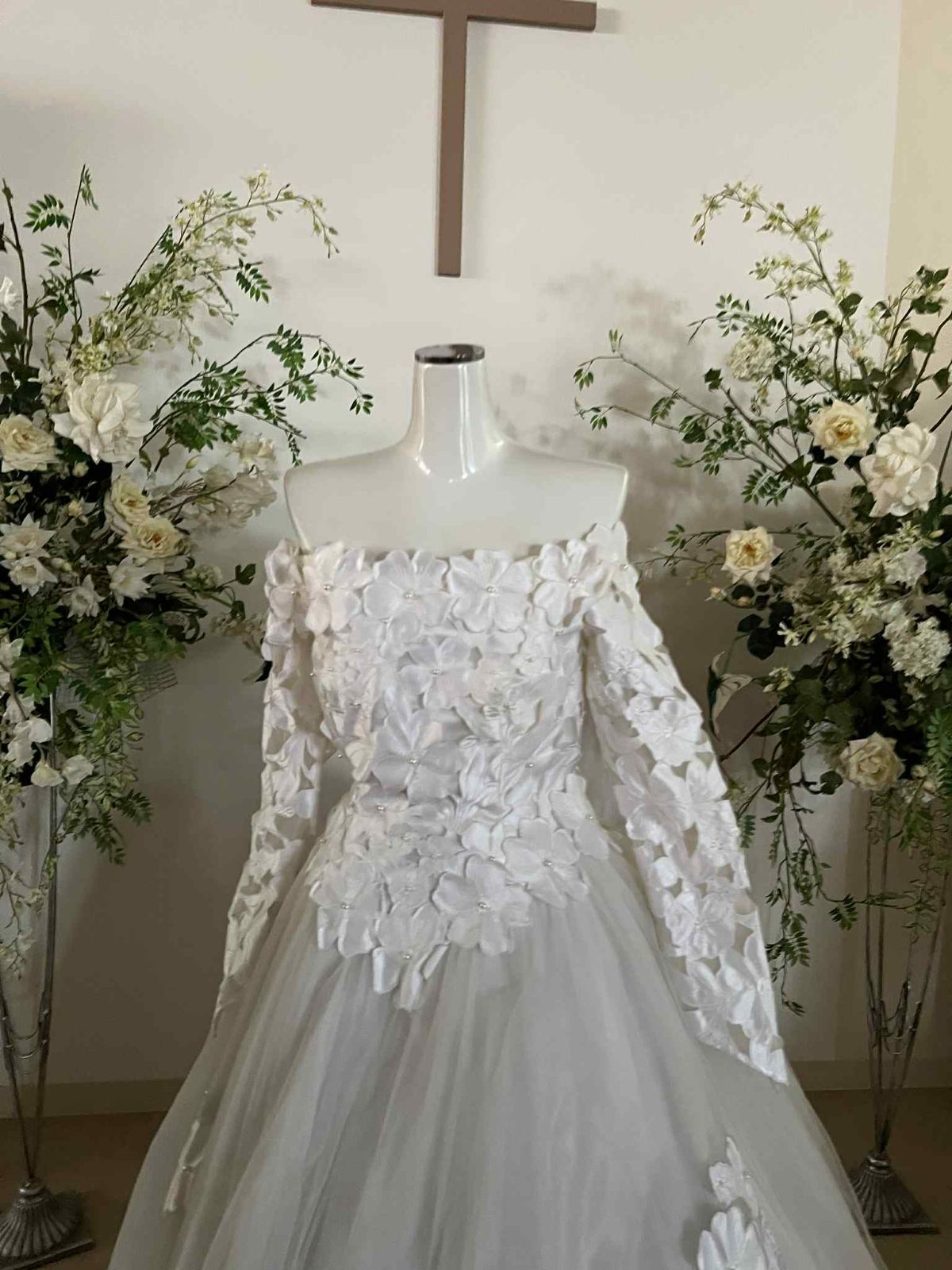 貸衣装処分品ドレス ウェデイングドレス サテンドール 9号