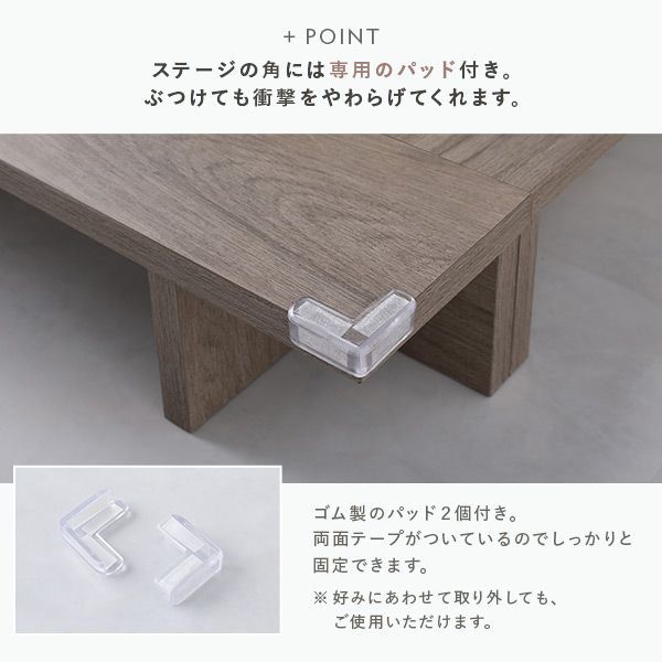 シャビーオーク ボンネルコイルマットレス付き