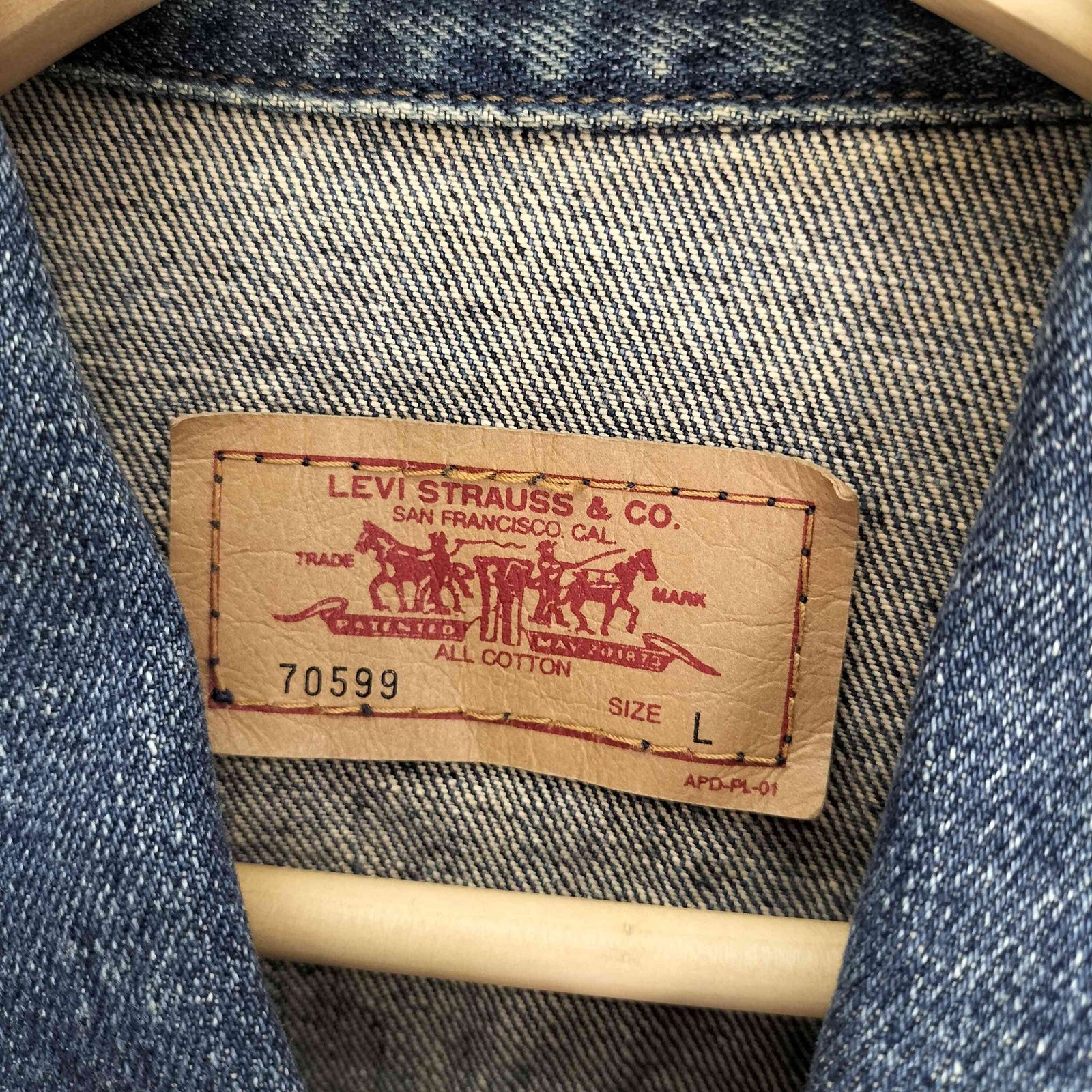 リーバイス Levis 00S 70599 ボタン裏 C72 刻印 3rd デニム トラッカー 