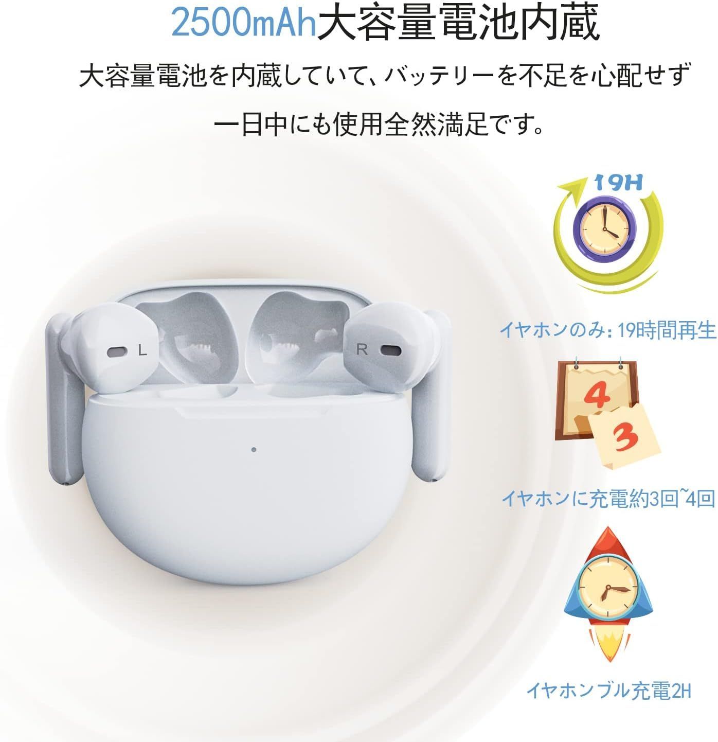 ナチュラルネイビー 【未使用】充電式集音器 イヤホンタイプ 耳穴式