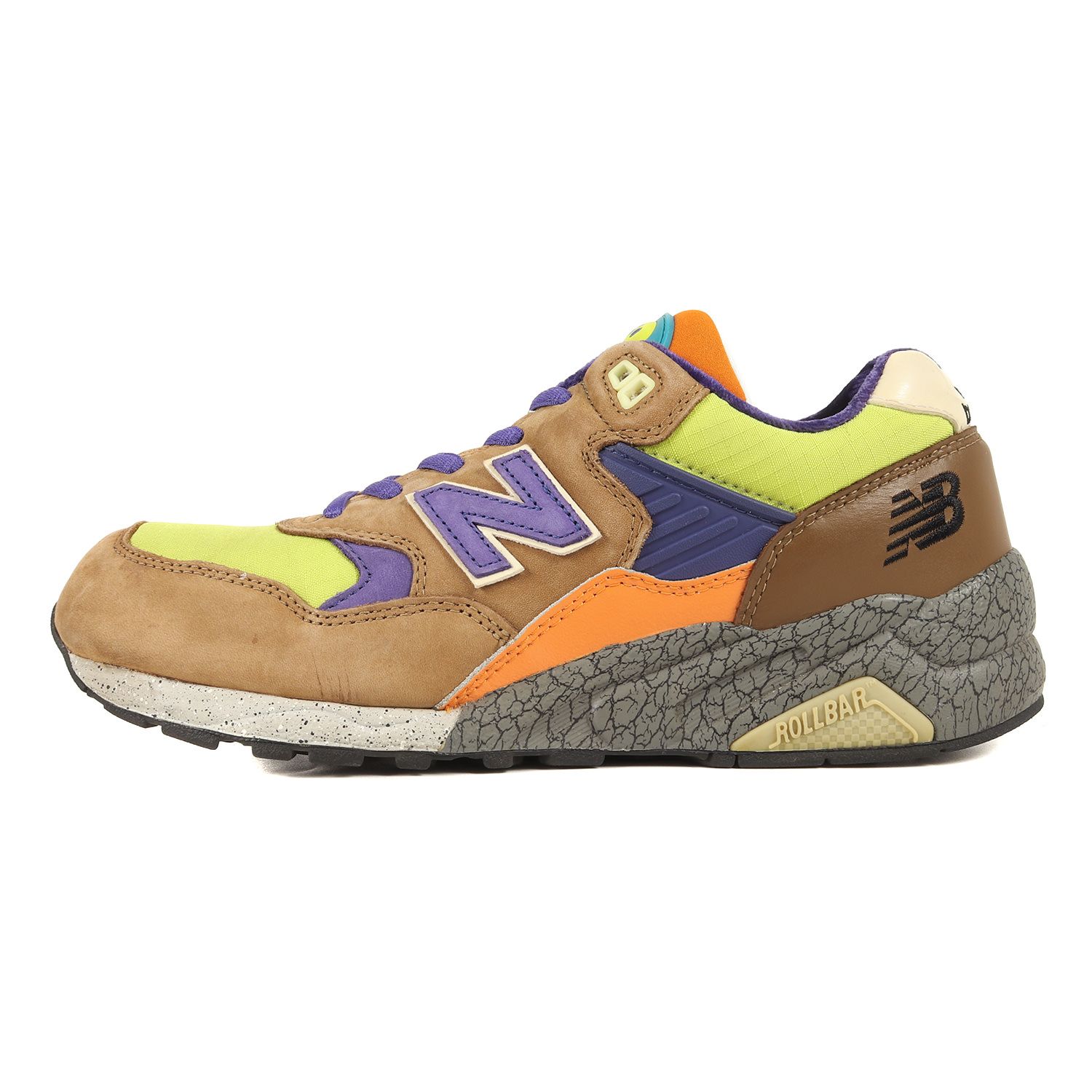 NEW BALANCE ニューバランス サイズ:27.0cm HECTIC mita sneakers 第13弾 MT580 BLE 2008年製 ヘクティク ミタスニーカーズ コラボ ブラウン ライム US9 D ローカット スニーカー シューズ