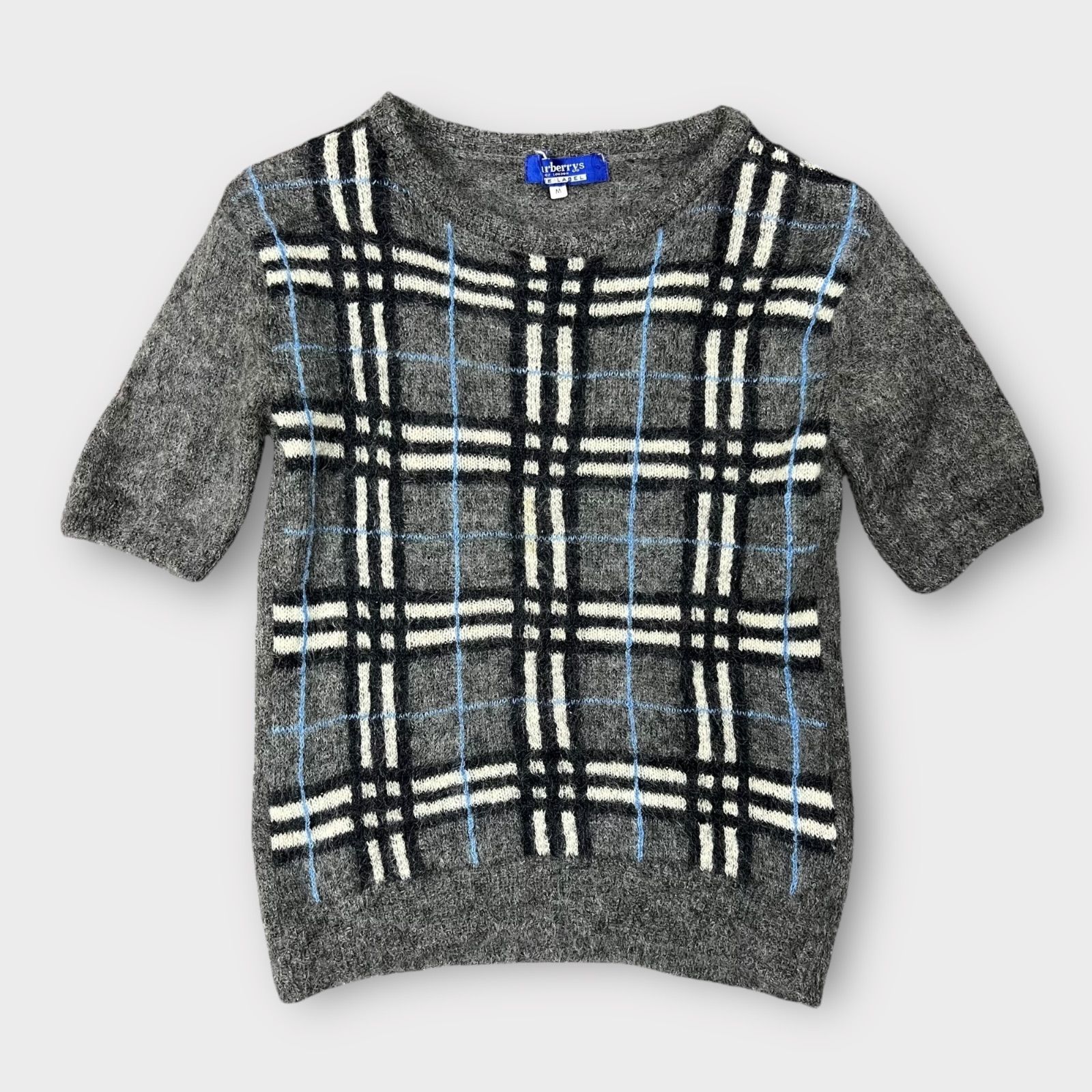Burberry Blue Label モヘア混 半袖ニット fbf11-879 Mサイズ