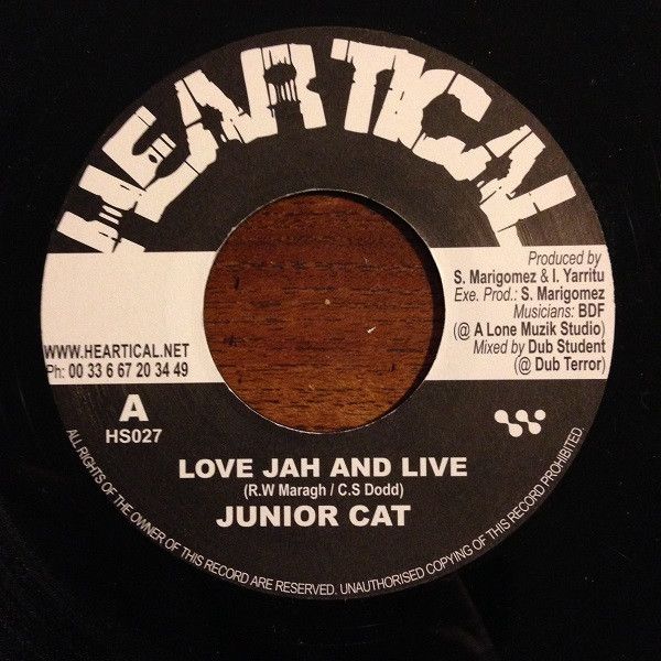 仏7” Junior Cat / Noel ”Scully” Sim Love Jah And Live / See