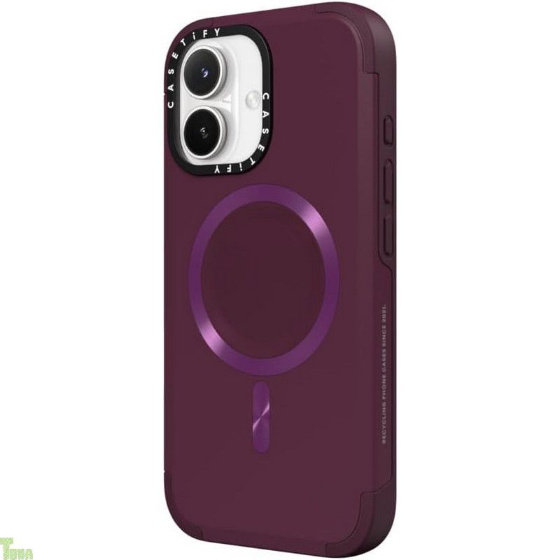CASETiFY フォース iPhone 17 ケース 薄型 軽量 MagSafe対応 滑り止め - マルベリー a