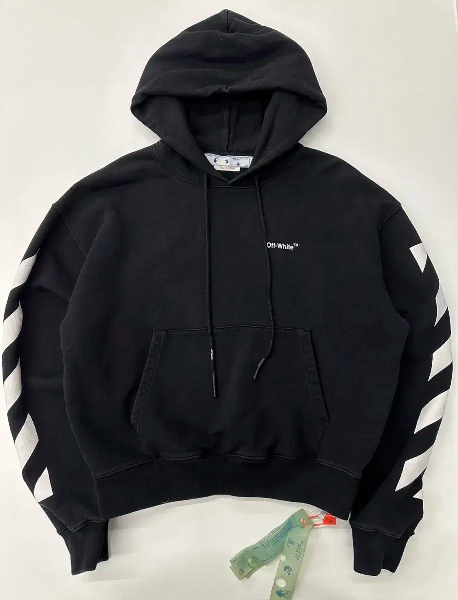 【雷市場（ポンジャン）商品韓国直送】 Off ー White 22SS Off-White(オフホワイト) DIAGONAL(ダイアゴナル) ヘルベチカ オーバ フード付きTシャツ
