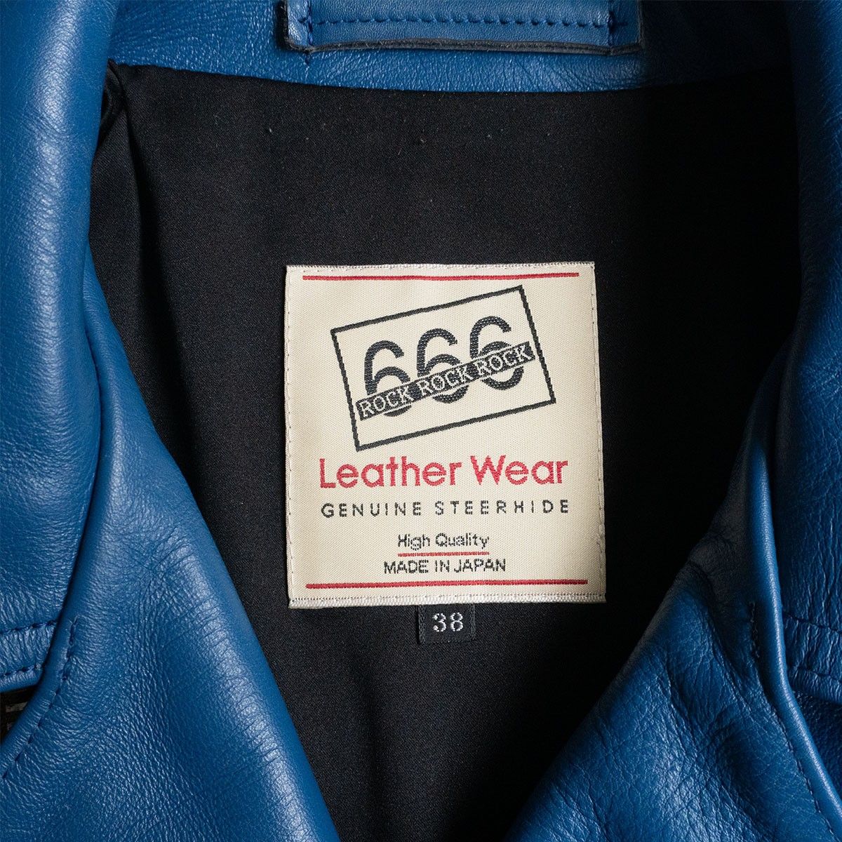 極美品 666 LEATHER WEAR ステアハイド 38 英国製 未使用品】666 triple six【LJM-1 ステアハイド UK サイドベルト