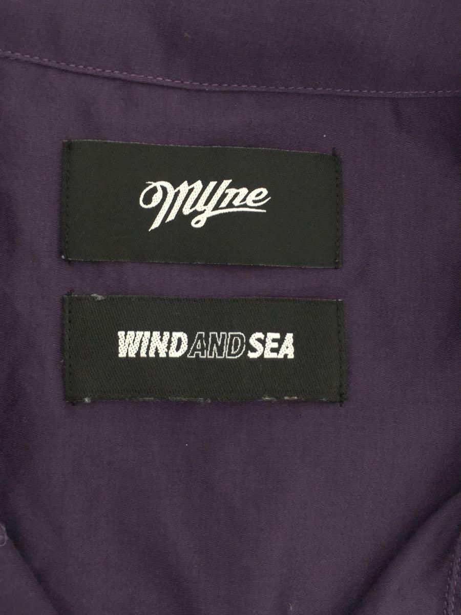 WIND AND SEA × MYne MIHARA YASUHIRO 半袖シャツ L コットン パープル プリント WDSMY103 - メルカリ