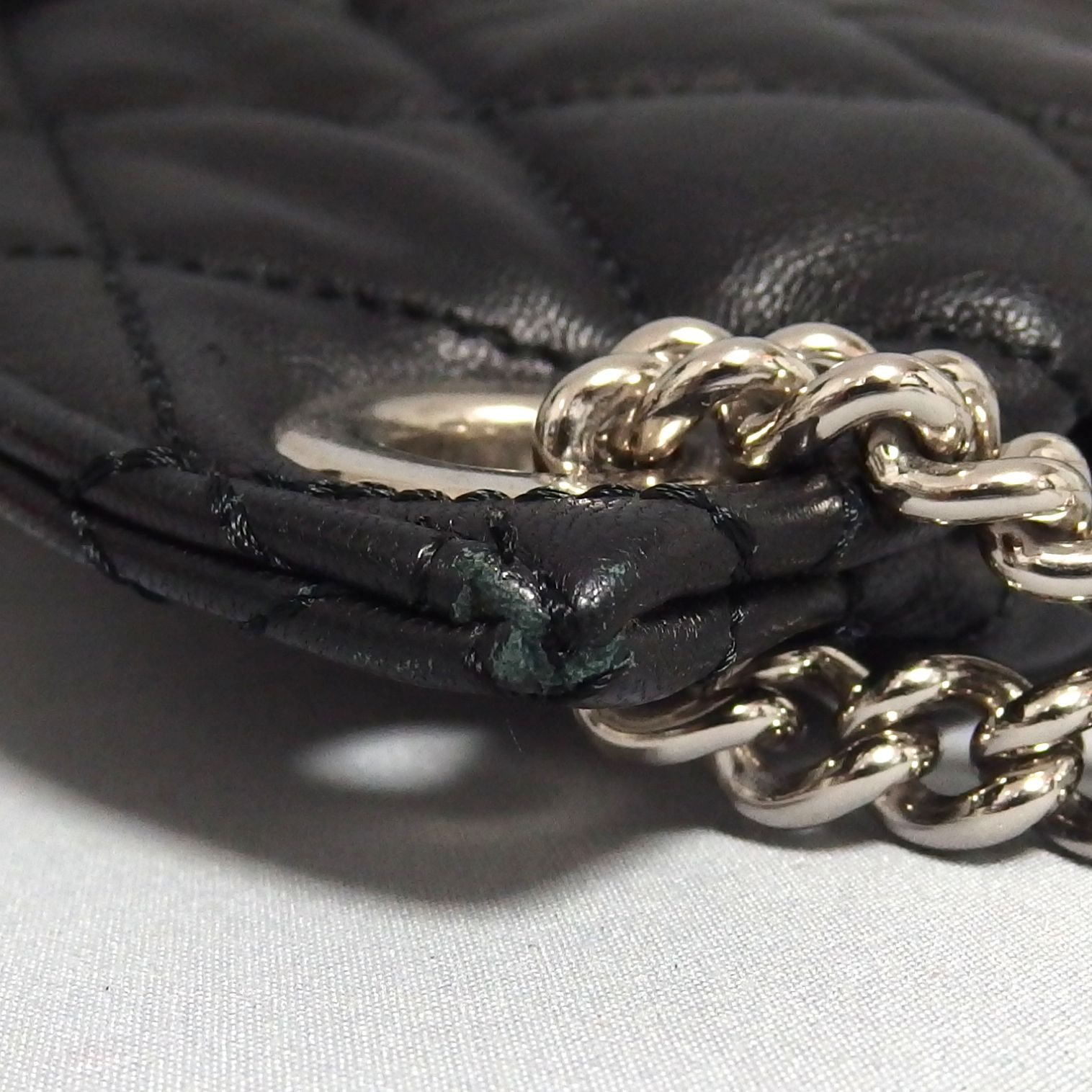 良品☆J&M DAVIDSON BATEAU ダイヤモンドキルト ナッパレザー 2Way 