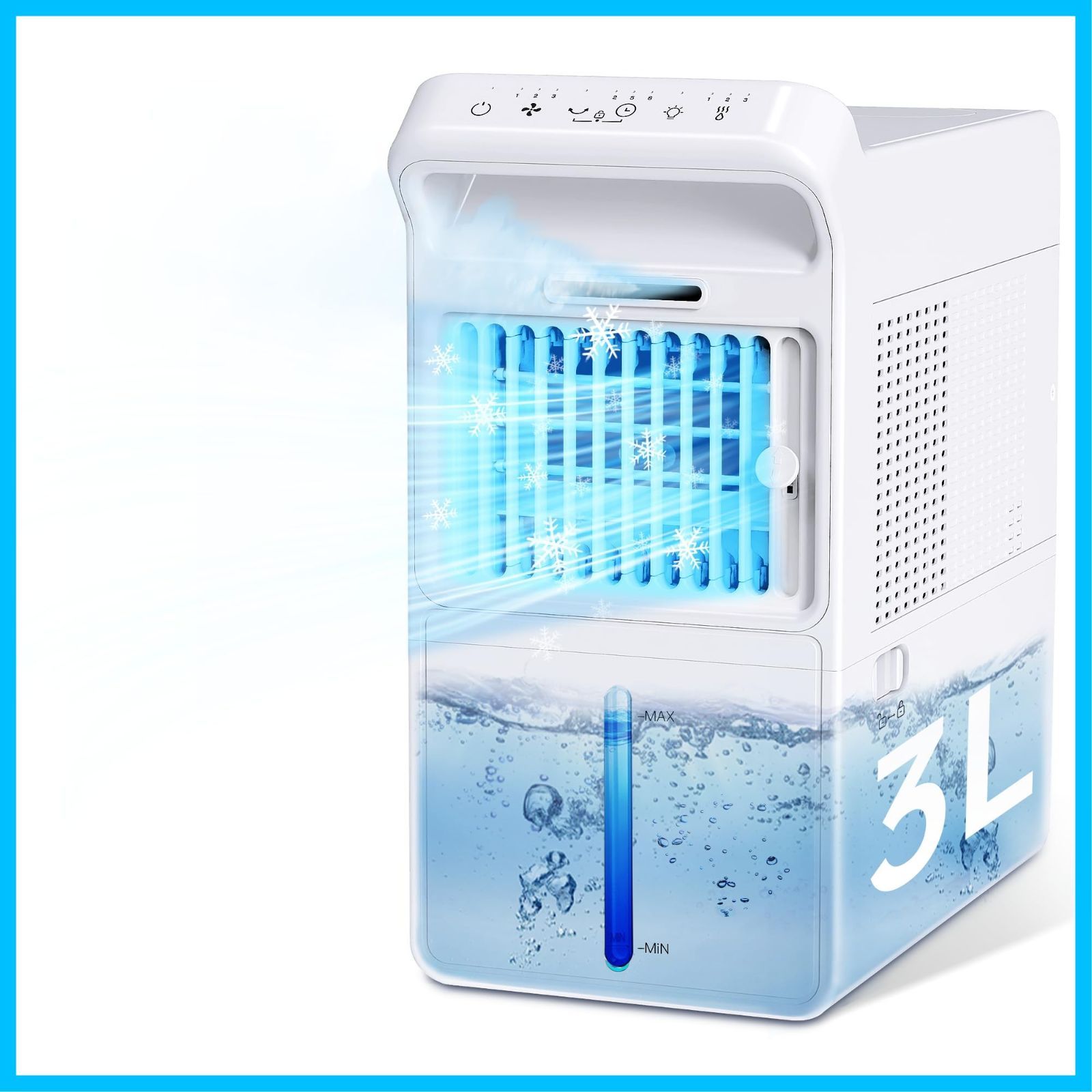 氷霧・瞬で爆風冷却】冷風機 冷風扇 強力 卓上扇風機 小型
