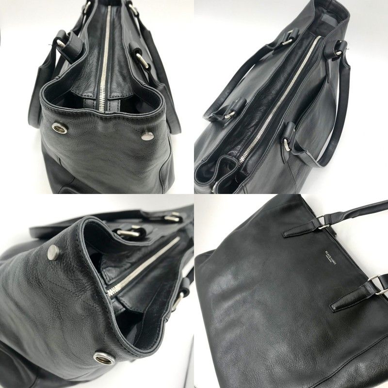 BLACK LABEL CRESTBRIDGE レザートートバッグ ハンドバッグ ビジネスバッグ BAG A4 大容量 ブラックレーベルクレストブリッジ 鞄 B10887◆