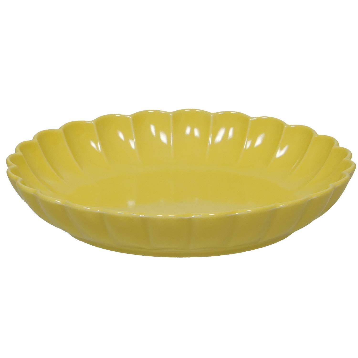 TAMAKI フローレ カレーパスタ イエロー 直径22.3×奥行22.3×高さ4cm 660ml 電子レンジ・食器洗浄機対応 T-931172