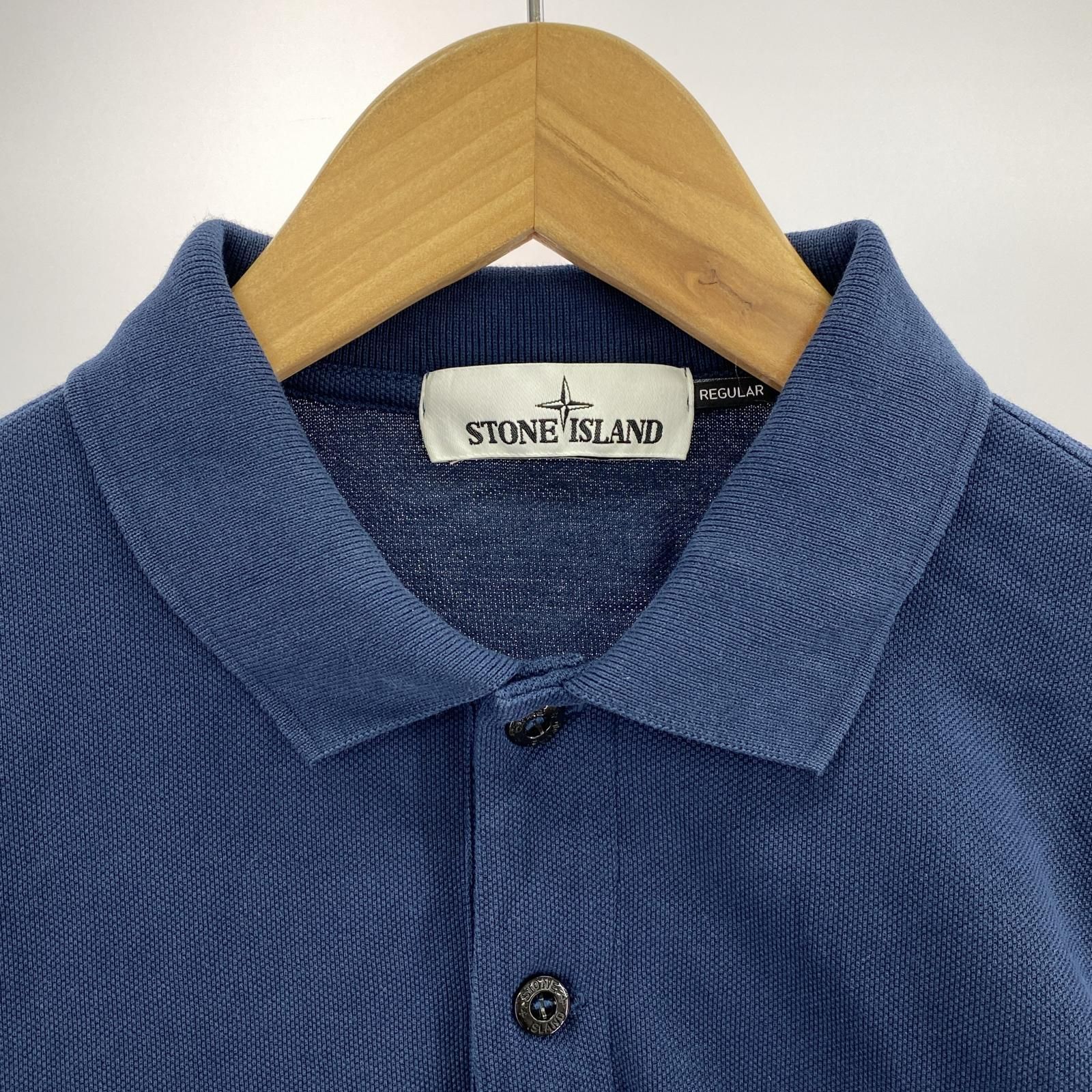 STONE ISLAND ネイビーポロシャツ Stone Island ストーンアイランド 22AW ネイビー ポロシャツ