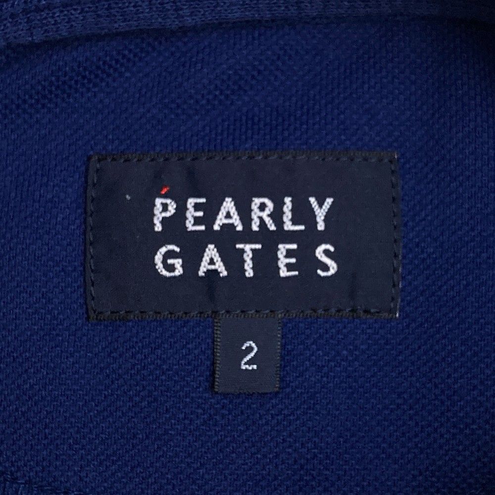 サイズ：2 PEARLY GATES パーリーゲイツ 半袖ポロシャツ ネイビー系