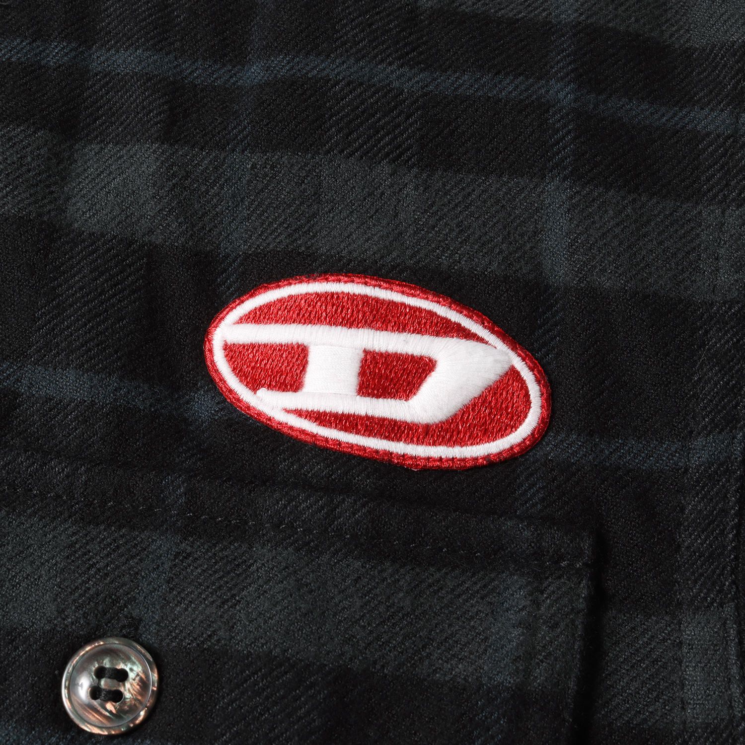 DIESEL ディーゼル シャツ サイズ:M 22SS Dロゴ ワッペン 刺繍