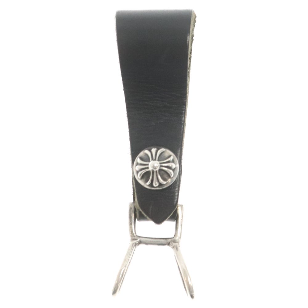CHROME HEARTS (クロムハーツ) BELT LOOP クロスボール ベルトループ シルバー/ブラック