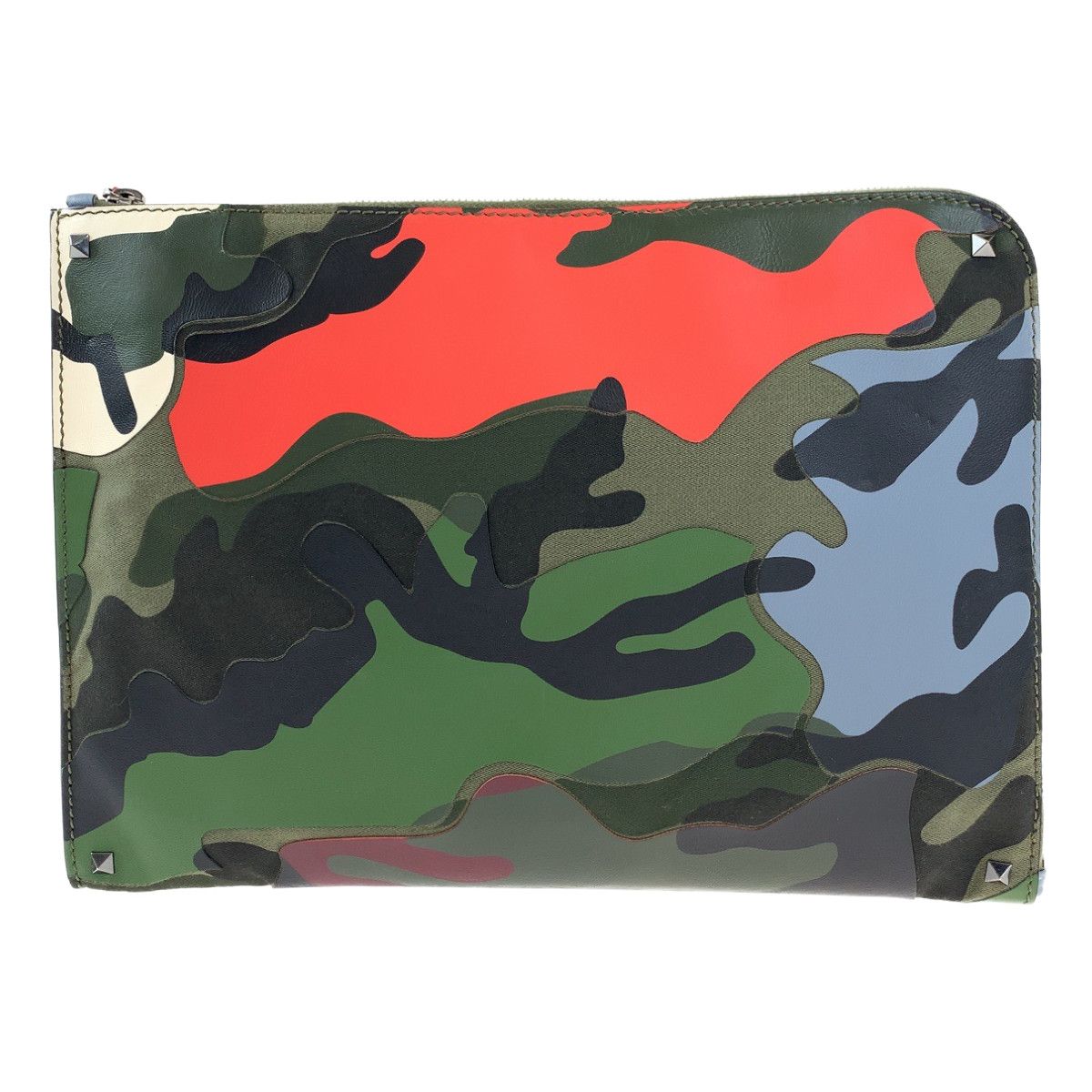 VALENTINO クラッチバック 赤 迷彩 【公式通販】