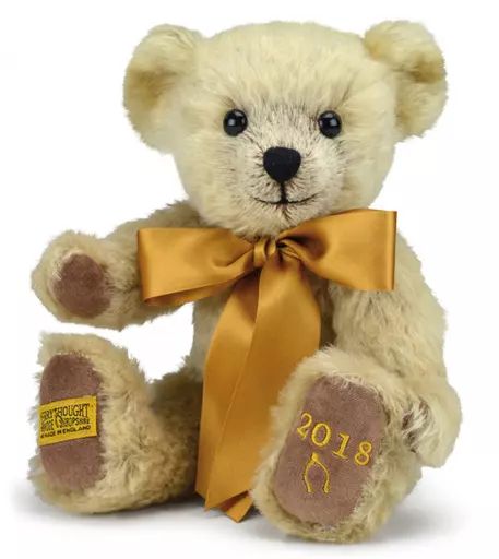 ぬいぐるみ　Merrythought Year Bears 2018-イヤーベア(2018)- テディベア 中古】ぬいぐるみ Merrythought Year Bears 2018-イヤーベア