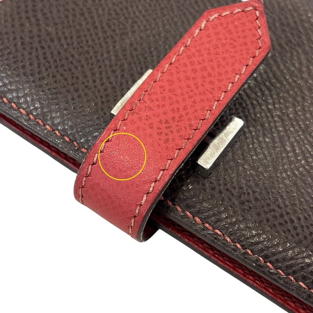 良品 HERMES エルメス ベアン ミニ カードケース コンパクトウォレット  