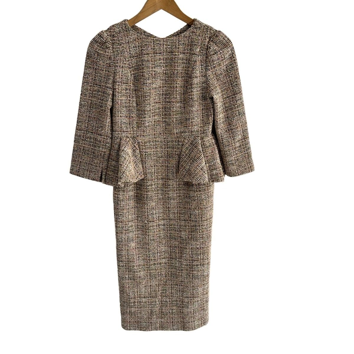 美品セルフォードバリエーションジャンパースカート2024AWツイード38 美品】celford セルフォード ツイードジャンパースカート 美品セル