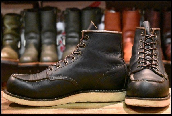 【9D 良品 19年】レッドウィング 8849 アイリッシュセッター ブラック プレーリー 黒 モック 茶芯 編み上げ レースアップ ブーツ HOPESMORE【FA010】