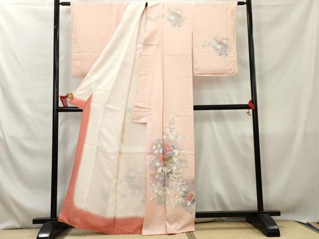 平和屋着物□訪問着 手描き 笹竹文 金彩 正絹 逸品 DAAJ4916tw