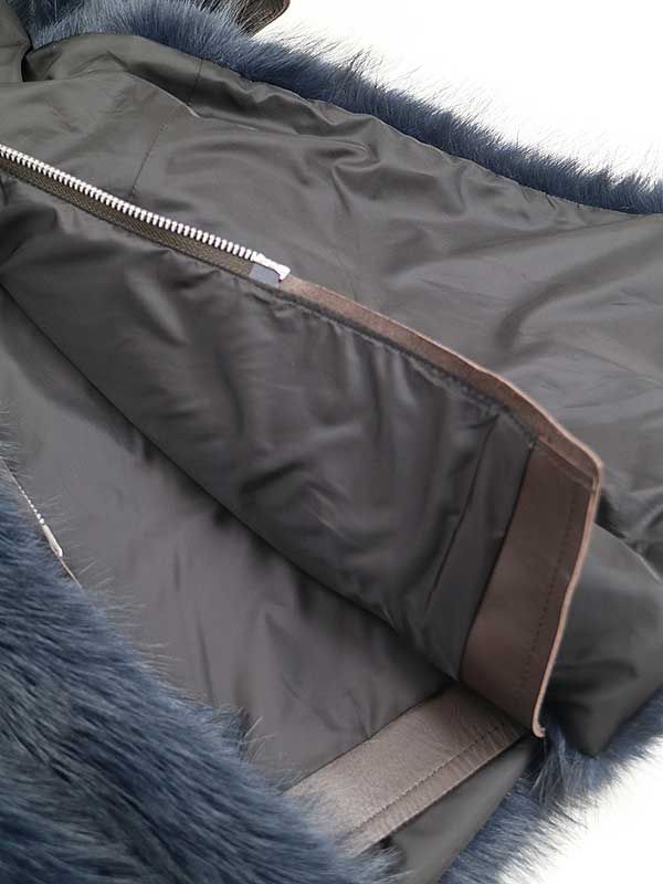 sacai 22-23AW ファーコート　サカイ　レザー sacai 22-23AW ファーコート サカイ レザー - メルカリ