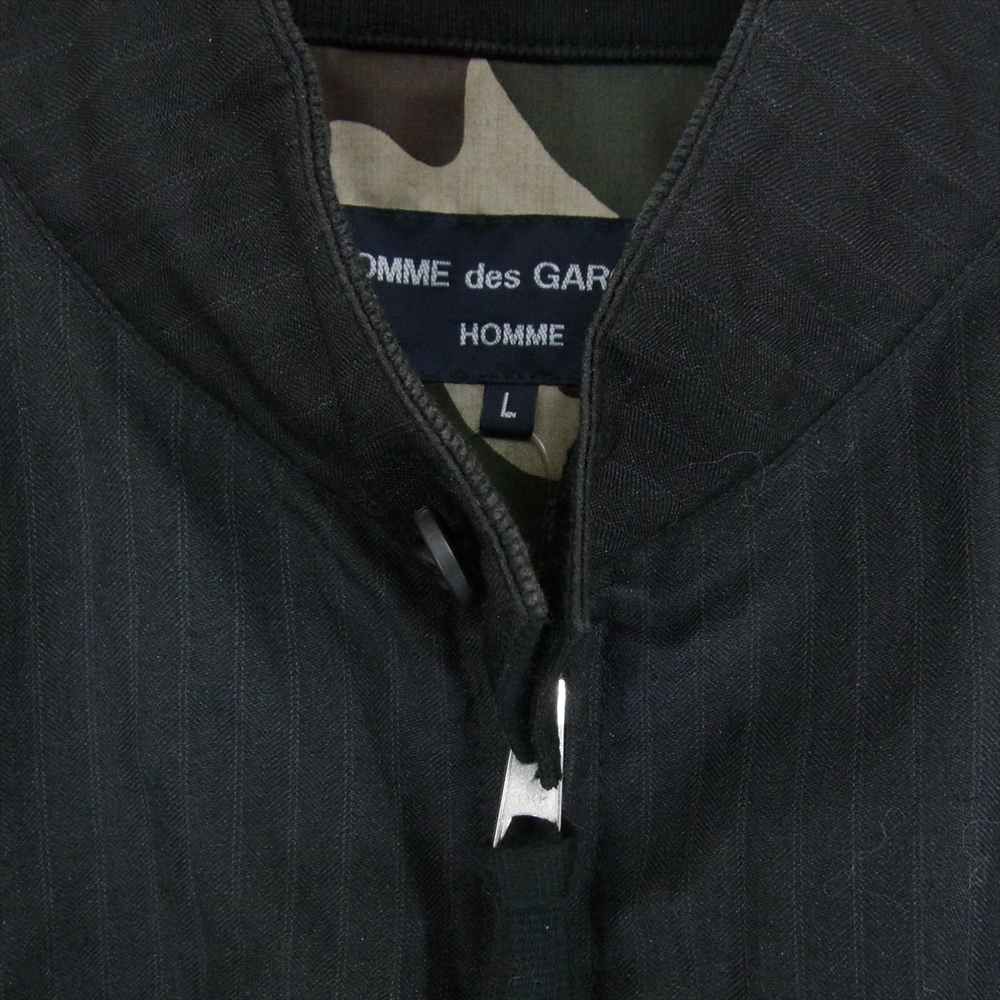 COMME des GARCONS HOMME / コムデギャルソンオム | 2023SS | E/R HERRINGBONE STRIPE エステルラミー ヘリンボーン ストライプ ジャケット | M | ブラック | メンズ COMME des GARCONS HOMME コムデギャルソンオム 23SS HK-J006 E/R