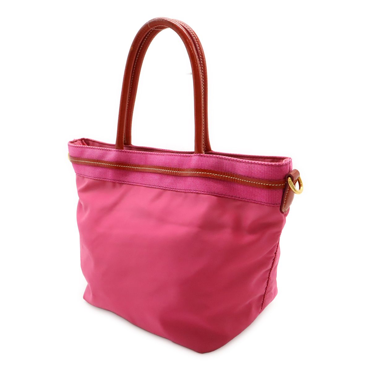 PRADA ショッキングピンク　トートバッグ プラダ PRADA カナパXXS B2439G ピンク キャンバス レディース