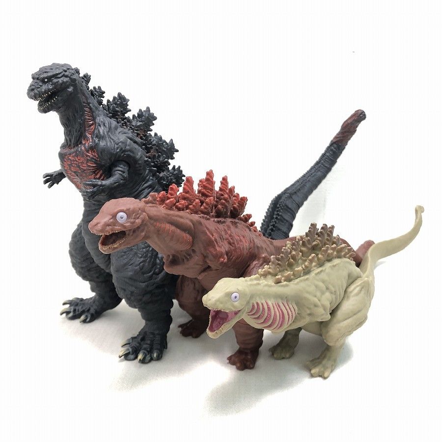 ゴジラザアート ムービーモンスター ゴジラ ソフビ フィギュア 3体セット GODZILLA ゴジラ ムービーモンスターシリーズ シンゴジラ 2016 3
