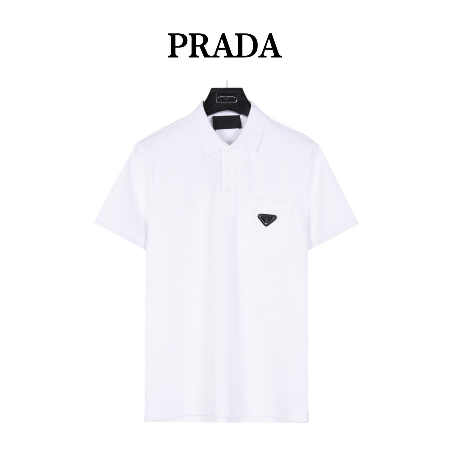 今日特価】Prada New 胸三角ロゴポケットポロ - メルカリ