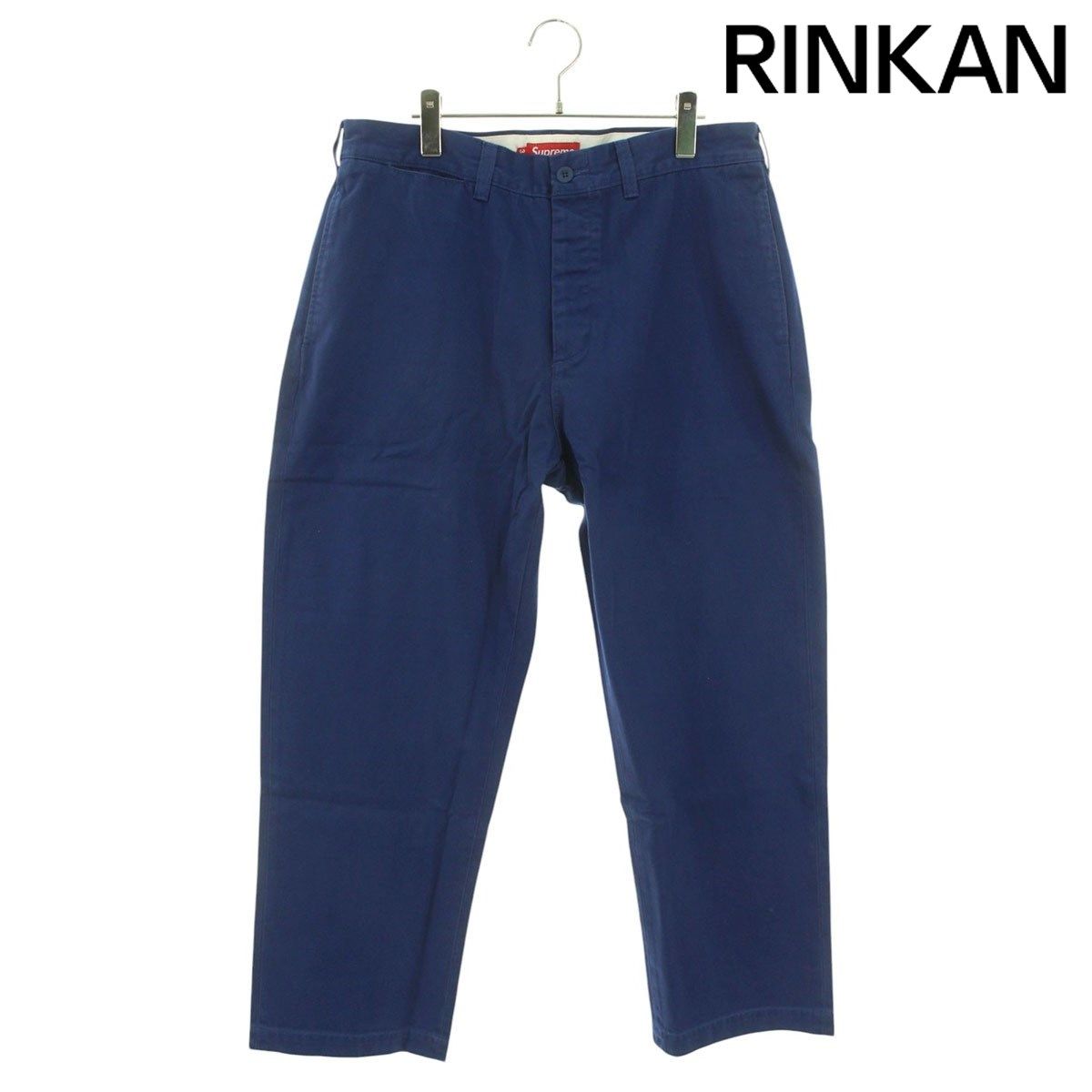 シュプリーム  22AW  CHINO PANT ロゴ刺繍チノロングパンツ メンズ 34 【2/27～3/18 タイムセール】