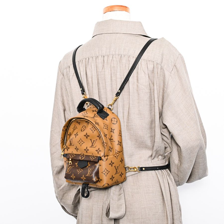 伸縮性 LOUIS VUITTON ルイヴィトン バックパック リュックサック パームスプリングスバックパックミニ M42411