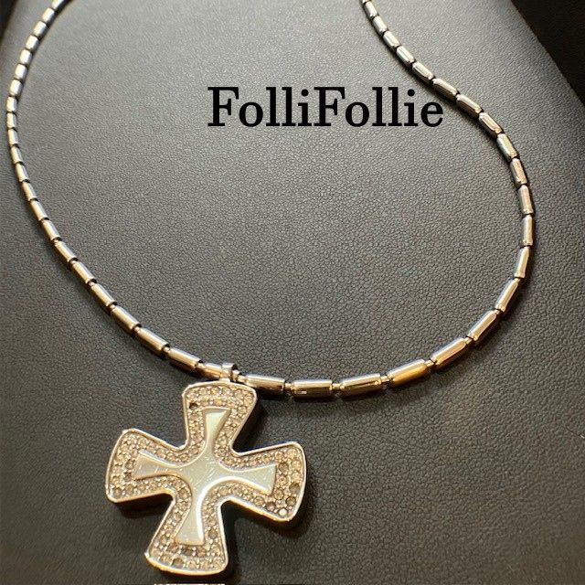 フォリフォリ FolliFollie チョーカー - 金属素材×プラスチック