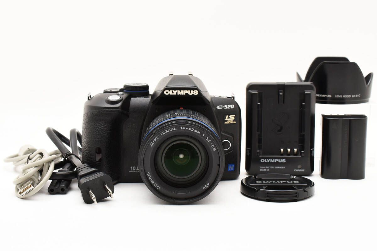 ☆極上品☆ オリンパス OLYMPUS E-520＋ZUIKO DIGITAL 14-42mm F3.5