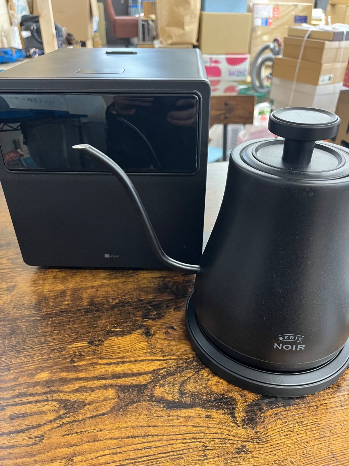 ニトリスクエア炊飯器 4合 - バルミューダ 電気ケトル マットブラック家電セット