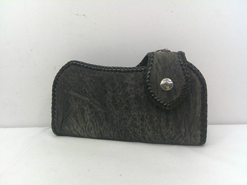 総手縫い ミドルウォレット メンズ財布 ヌメ 本革 ハンドメイド