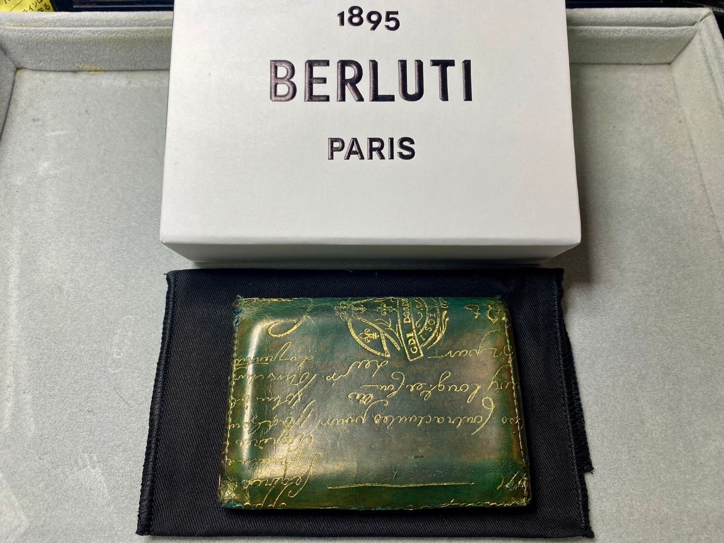 Berluti ベルルッティ インブイア スクリットレザー カードホルダー