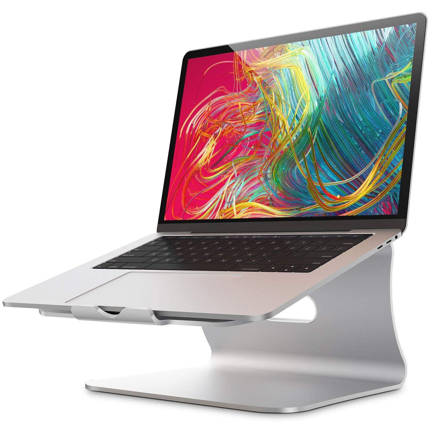 【在庫処分】アルミニウム合金PCスタンド-シルバー Pro/富士通と互換性のある放熱性に Air Macbook '' '' -16 11 Bestandノートパソコンスタンド