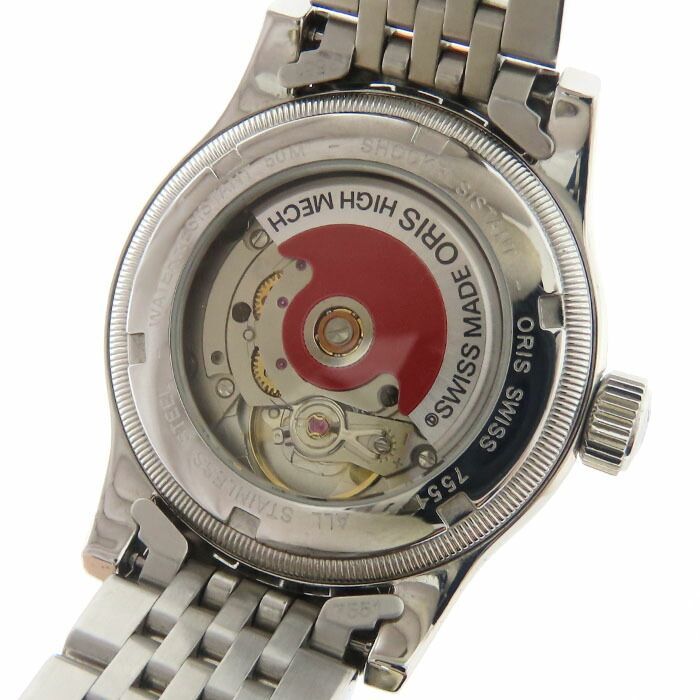 ORIS オリス ビッグクラウン ポインターデイト 7551 シルバー