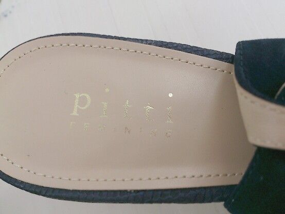 ◇ Pitti FEMININE ピッティ フェミニン パンプス シューズ サイズ24cm1/2 ネイビー系 レディース P  【1209010002663】