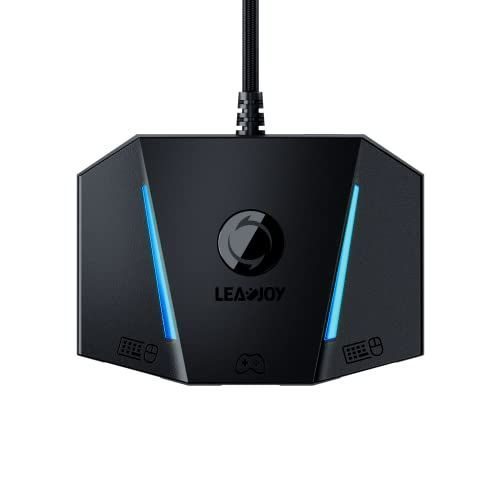 【2023バージョン】LeadJoy VX2 AimBox マウス・キーボード接続アダプター PS4コンバーター ゲームパッドコンバータ PS4/Nintendo Switch/Xbox One/Xbox Series X/S対応 3.5mmイヤホンジャック付