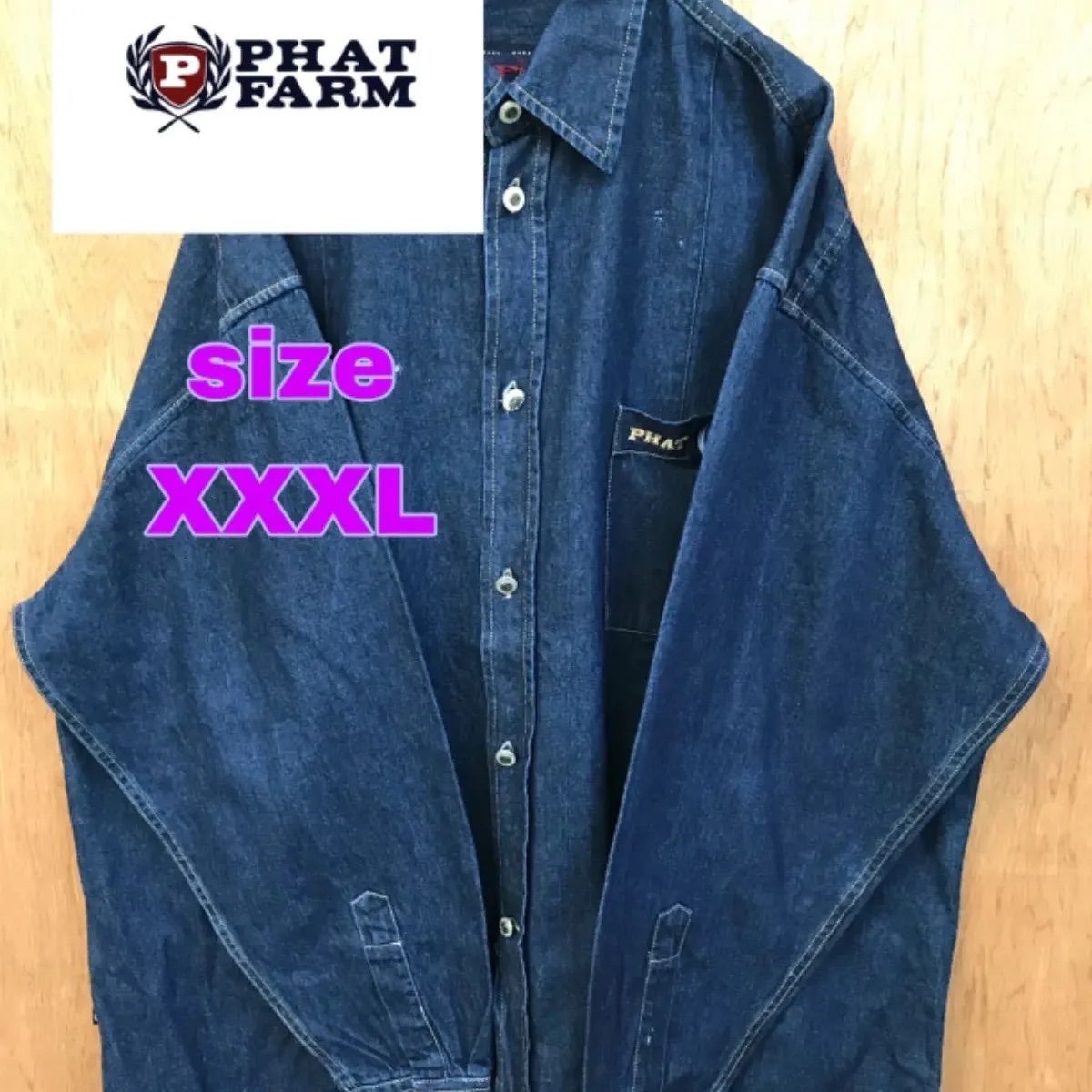 PHAT FARM ファットファーム ヒップホップ デニムジャケット - メルカリ