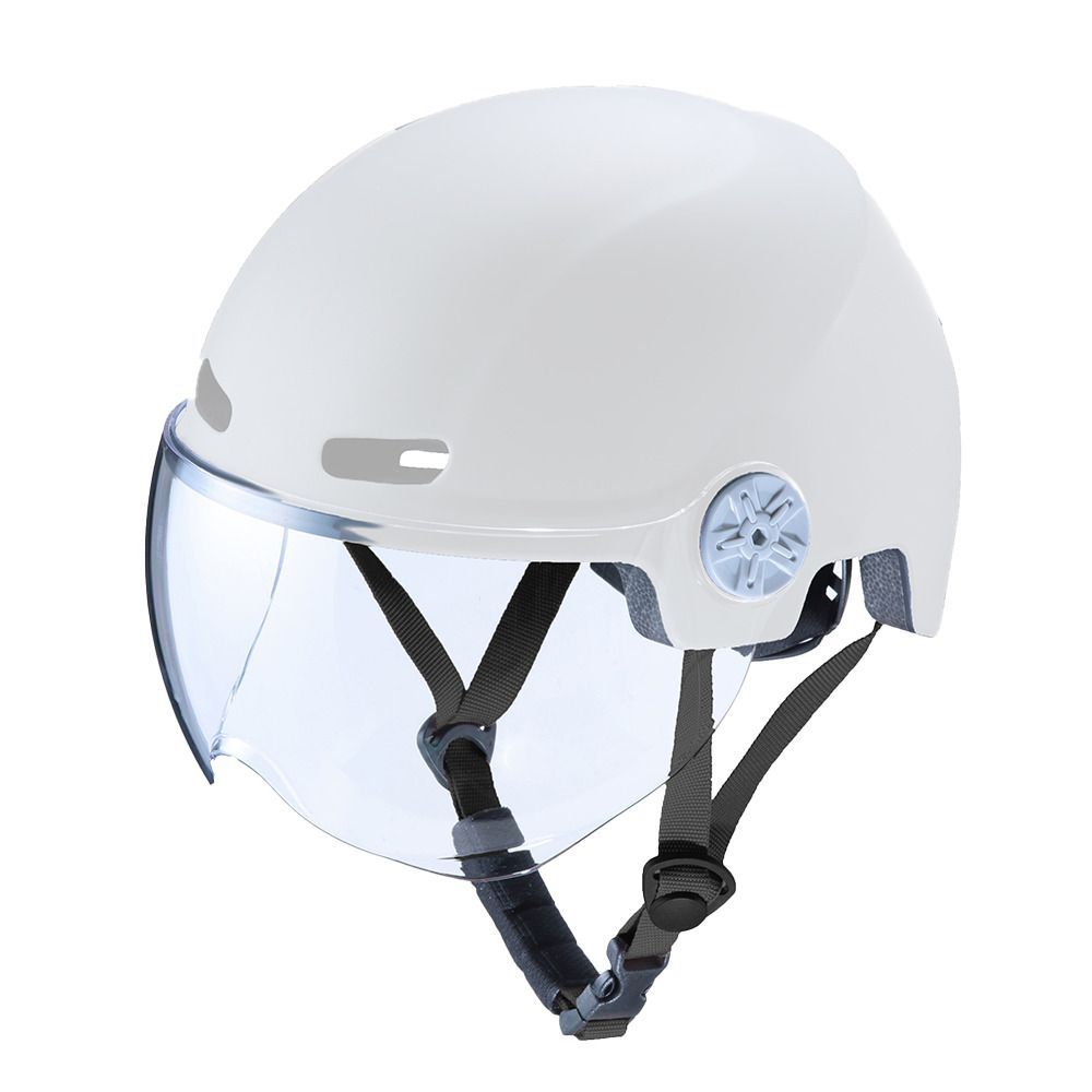 ホワイト シールド付きヘルメット H103 自転車 ヘルメット sgマーク 大人用 自転車用ヘルメット 自転車ヘルメット 大人用ヘルメット サイクルヘルメット 女性 男性 シールド 付き レディース メンズ 虫 雨 中学生 高校生 SG 安全規格