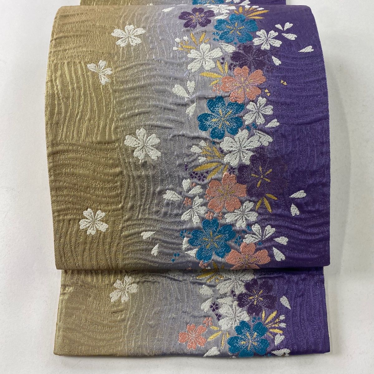 値下げ～桜の花・ピンク袋帯・美品　J-8 ピンクの桜花 | GANREF