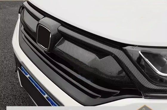 高品質 ホンダ CR-V CRV 2017-2020 カーボン調 フロント グリル トリム 3PCS