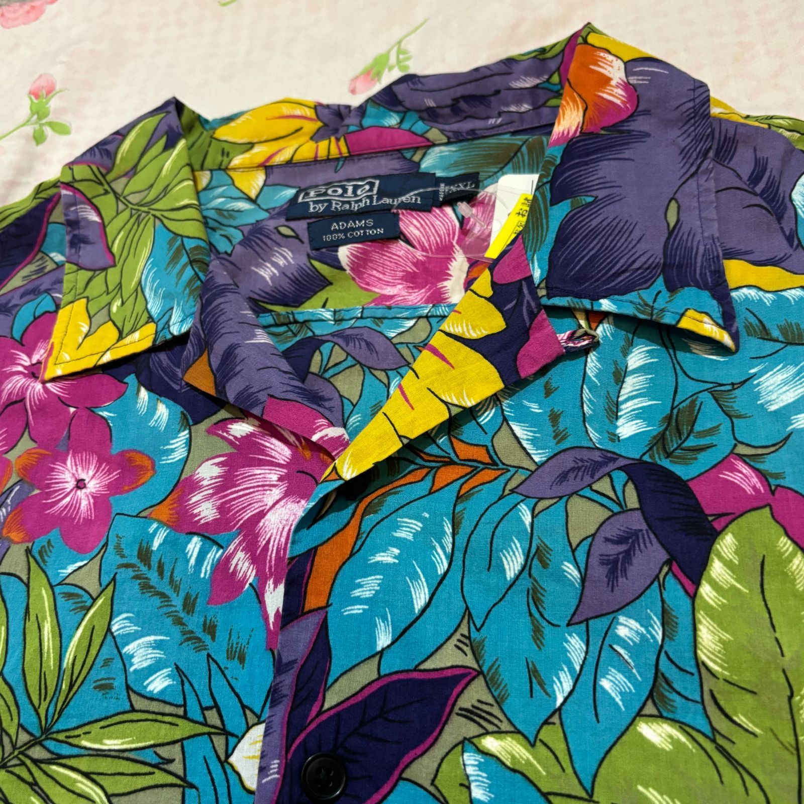D17】90s Polo by Ralph Lauren ADAMS Open-collar shirt / 1990