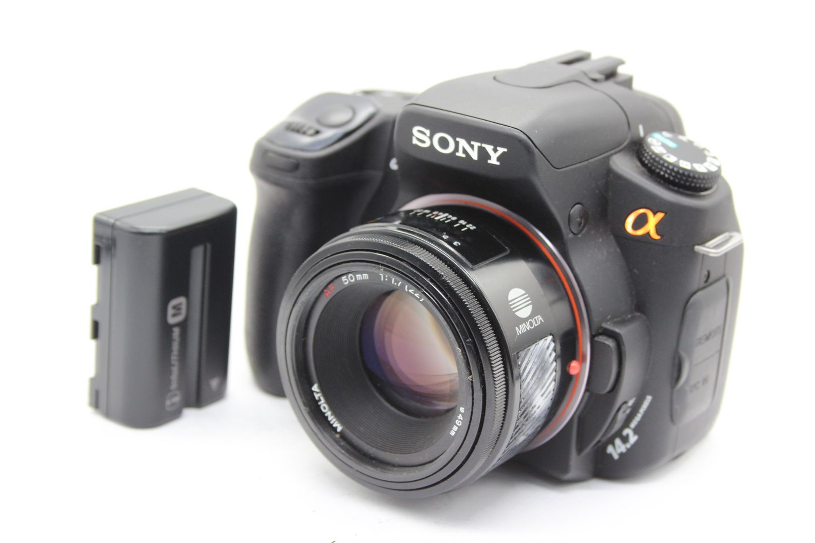 返品保証】 ソニー Sony α350 DSLR-A350 Minolta AF 50mm F1.7